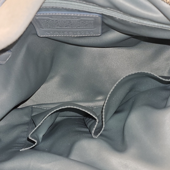 Extremely Rare Vintage Coach legant Light Blue Suede Shoulder Bag - Picture 11 of 13